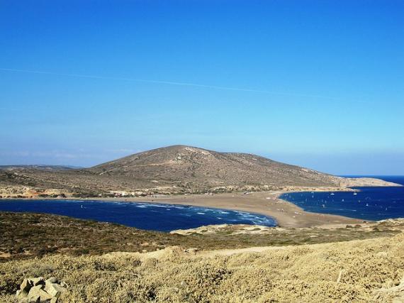 'Looking back from Prasonisi - Southern Tip of Rhodes' - Rhodes