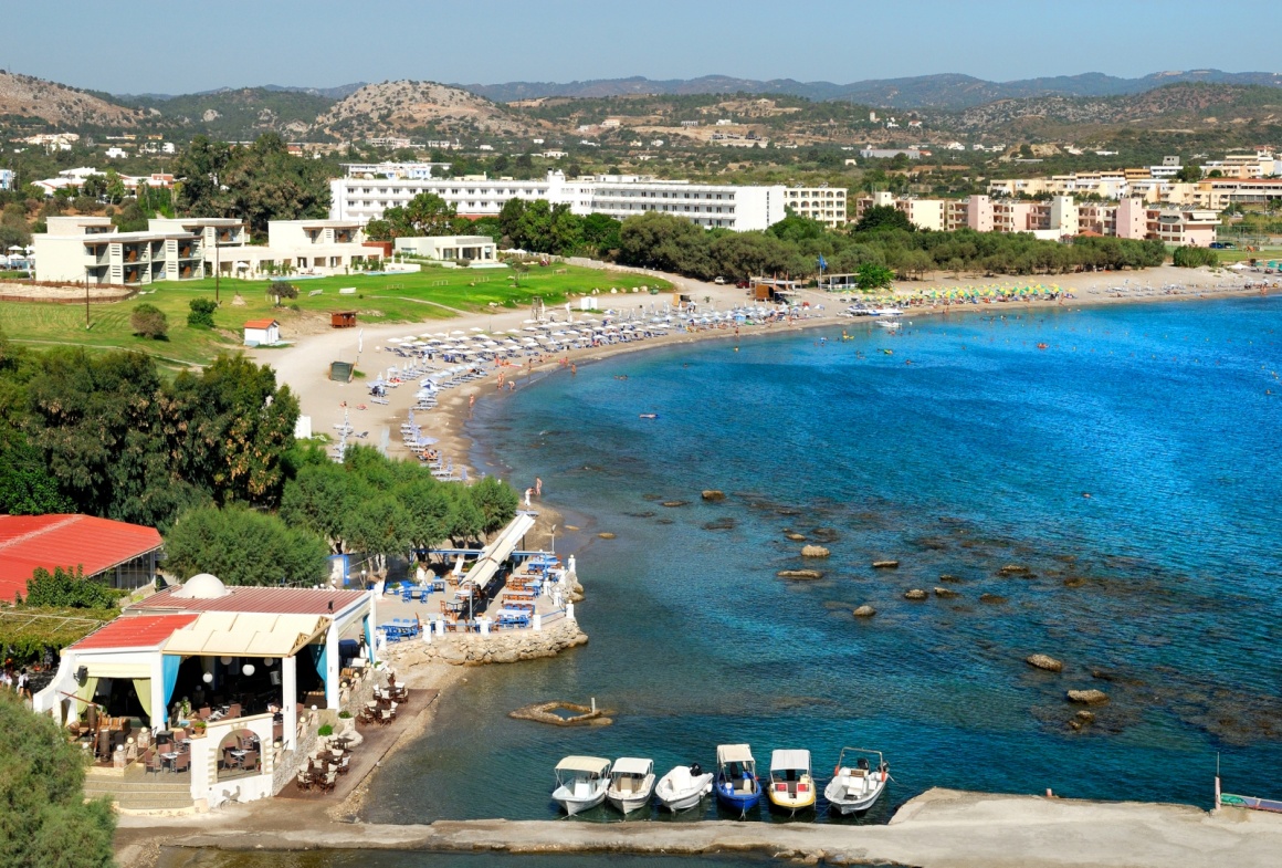 'Scenic view of Kolimbia bay at Rhodes. Greece' - Rhodes